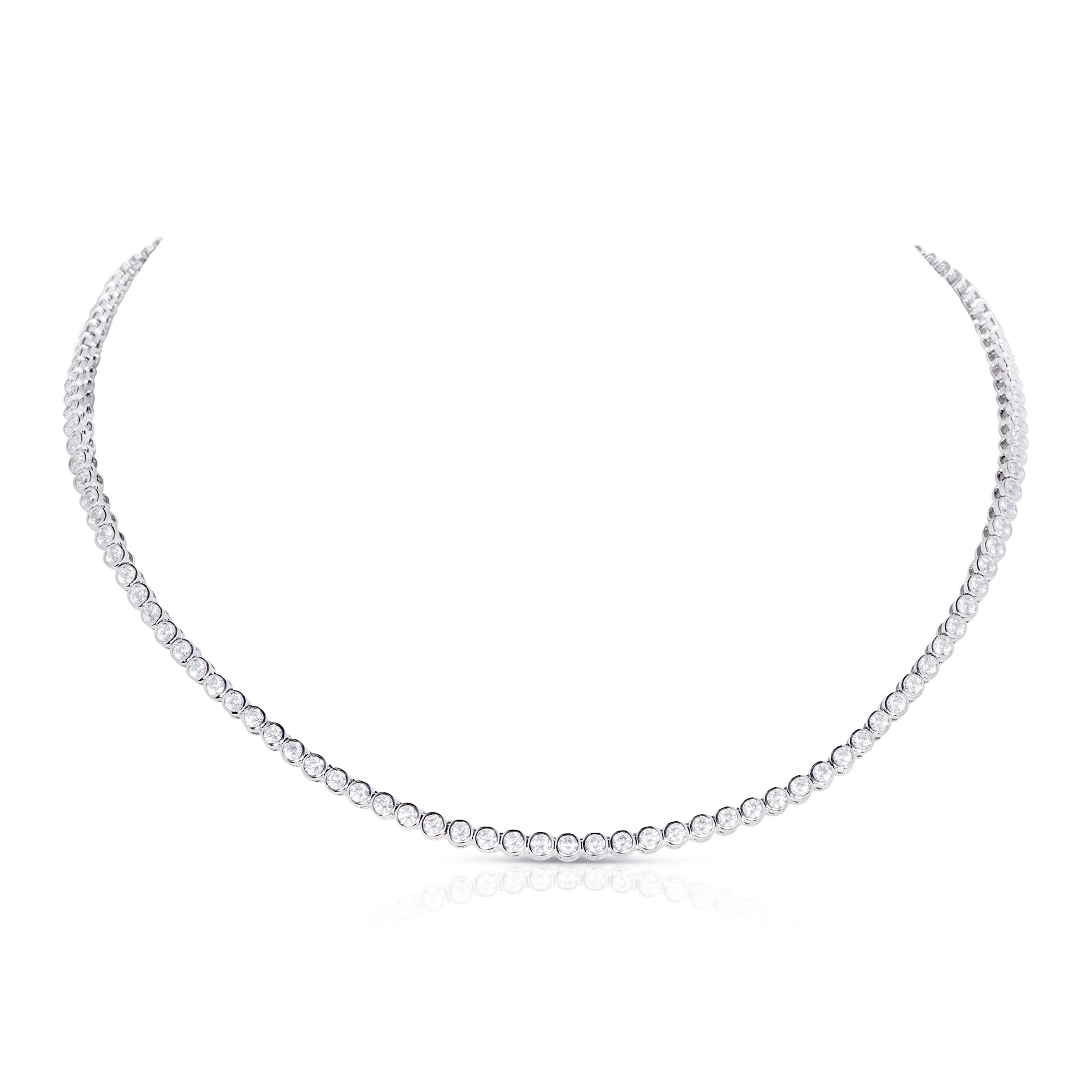 Amazon | Diamond Treats 925スターリングシルバー テニスネックレス